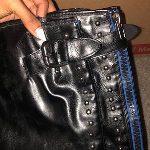 Riding studded boots
